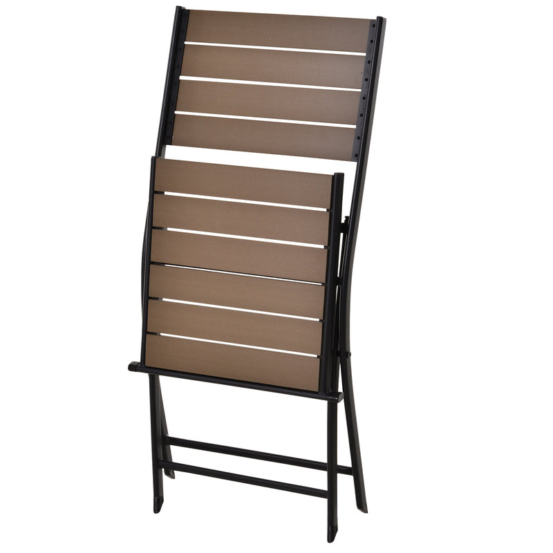 Outsunny Garden Bistro  Set- Black & Brown