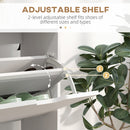 HOMCOM Shoe Storage Cabinet with 4 Flip Drawers for 16 Pairs of Shoes, White