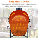 Outsunny Cast Iron Ceramic Charcoal BBQ Oven