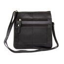 Leather Crossbody Bag - Black