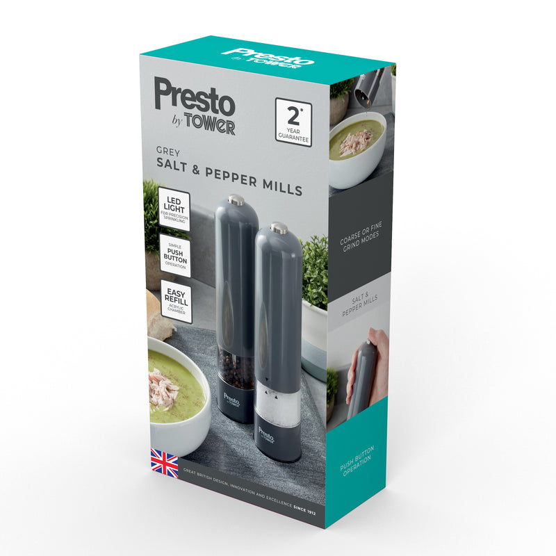 Tower Presto Salt And Pepper Mill Set