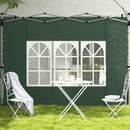 Outsunny Gazebo Side Panels for 3x3(m) or 3x4m Pop Up Gazebo, 2 Pack, Green