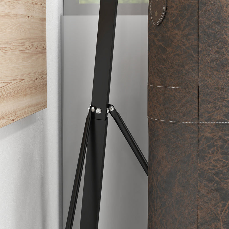 SPORTNOW Punch Bag Stand for Heavy Bag and Speed Bag, Foldable and Adjustable