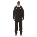 Men's Gorilla Snuggle Fleece Onesie- Black