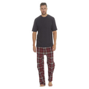 Men's Plain Crew Neck T-Shirt and Woven Pant Set