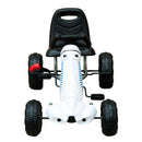 Kids Pedal Go Kart - White