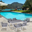 Outsunny 6 Seater Resin Rattan Dining Set