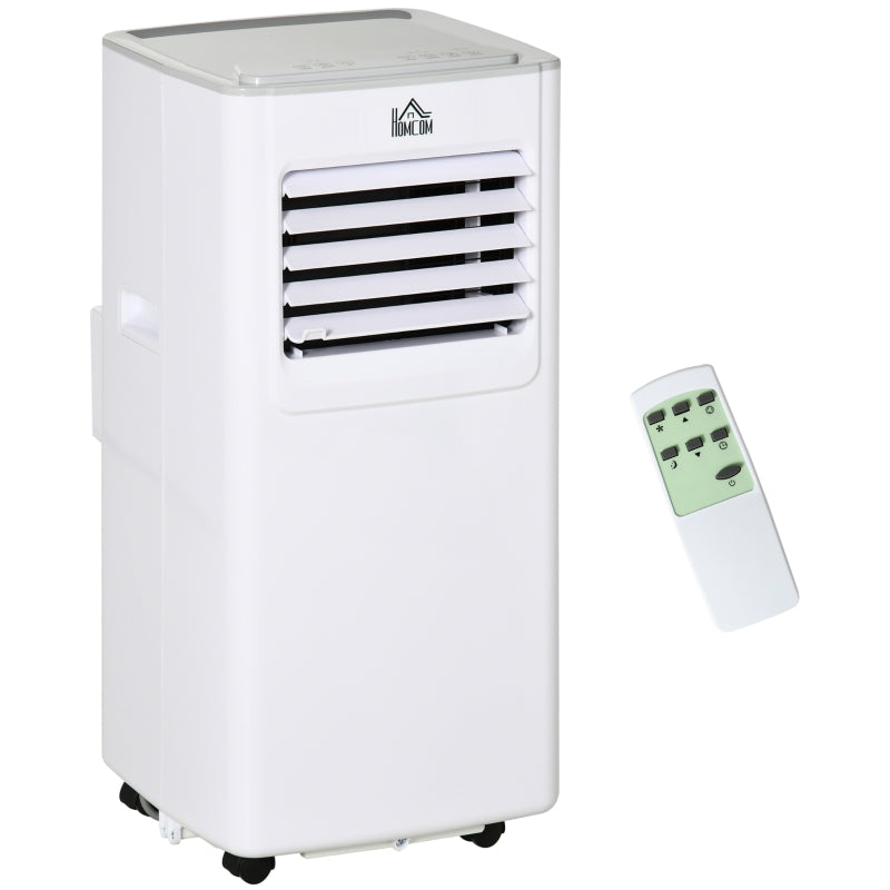 HOMCOM Mobile Air Conditioner Portable AC Unit - White