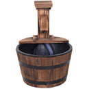 Outsunny Barrel Garden Water Fountain