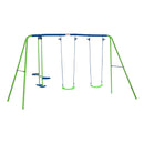Outsunny Kids Swing - 2 Swings and Double Glider