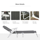 Outsunny Lounge Chair - Grey