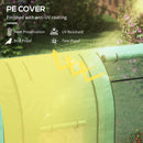 Outsunny Tomato Greenhouse with 2 Roll-up Doors and 4 Mesh Windows, Green