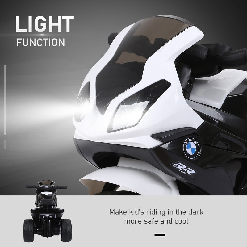 HOMCOM Kids Black Electric Ride on Motorcycle BMW S1000RR with Headlights Music