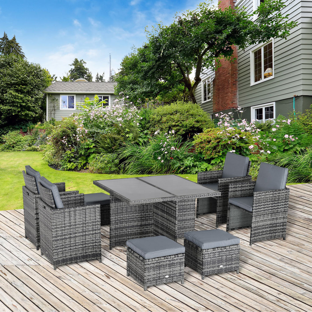 Outsunny rattan cube 2025