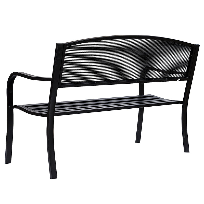 Outsunny Garden Bench - Black