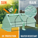 Outsunny 180x90x90cm Mini PE Grid Cover Steel Frame Greenhouse Green