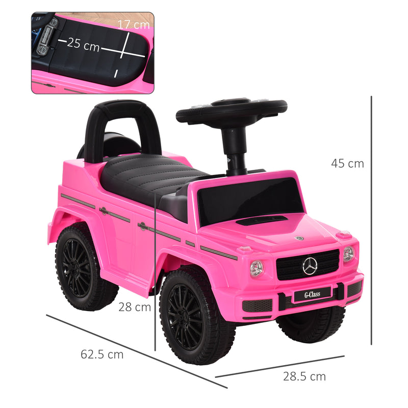 HOMCOM Kids Ride On Car Mercedes Benz G350 - Pink