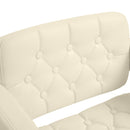 HOMCOM Adjustable Height Barstool Steel Pole PU Leather Bistro Home Kitchen