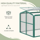 Outsunny Aluminium Cold Frame Greenhouse Planter with Openable Top 130x70x61cm