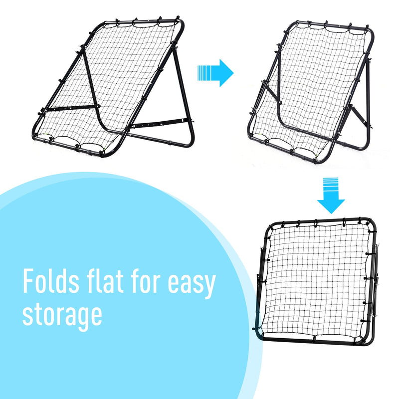 Black Football Rebounder Net