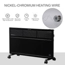 HOMCOM Home Savers Convector Radiator Heater Freestanding or Wall-mounted w/ Adjustable Thermostat