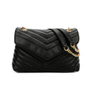 Quilted Shoulder Bag - Black