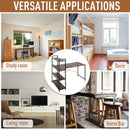 HOMCOM Vintage Computer Desk with Shelves 120cm - Black