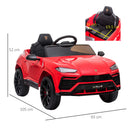 Kids Electric Ride on Car Lamborghini Urus 12V - Red