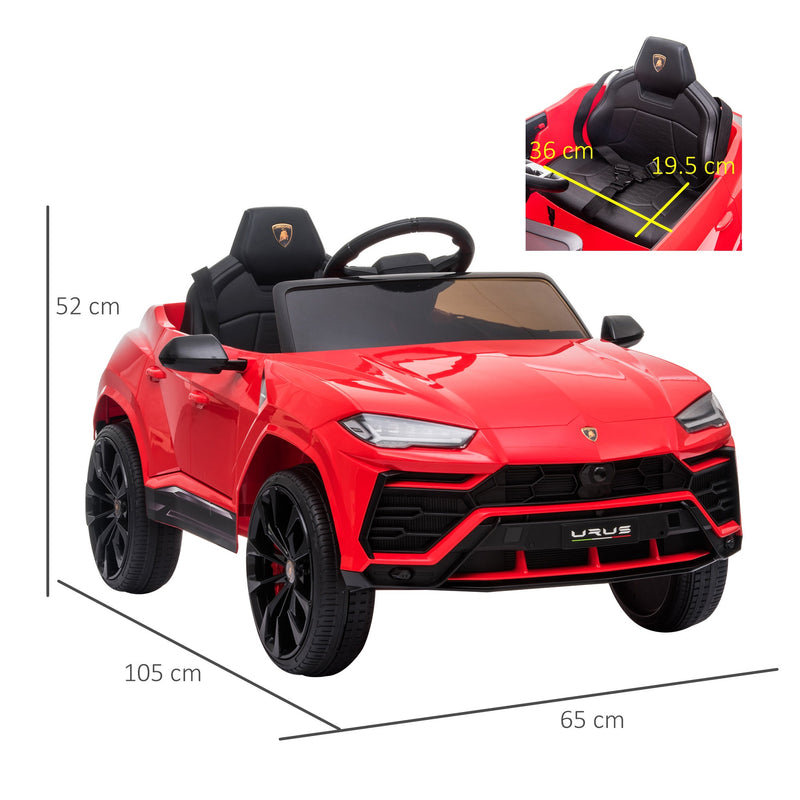 Kids Electric Ride on Car Lamborghini Urus 12V - Red