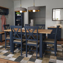 Aldeburgh Blue Extending Table 1.2m-1.6m 120 x 75 x 78 cm