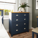 Aldeburgh Blue Chest of Drawers 2 Over 3
