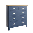Aldeburgh Blue Chest of Drawers 2 Over 3