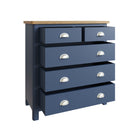 Aldeburgh Blue Chest of Drawers 2 Over 3