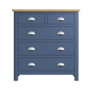 Aldeburgh Blue Chest of Drawers 2 Over 3