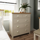 Beverley Dove Grey  Chest of Drawers 2 Over 3 80 x 40 x 95 cm