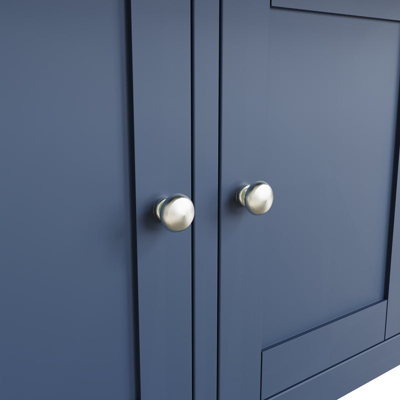 Aldeburgh Blue Sideboard with 3 Doors 130 x 40 x 85 cm
