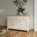 Beverley Dove Grey  Sideboard with 3 Doors 130 x 40 x 85 cm