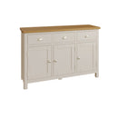 Beverley Dove Grey  Sideboard with 3 Doors 130 x 40 x 85 cm