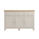 Beverley Dove Grey  Sideboard with 3 Doors 130 x 40 x 85 cm