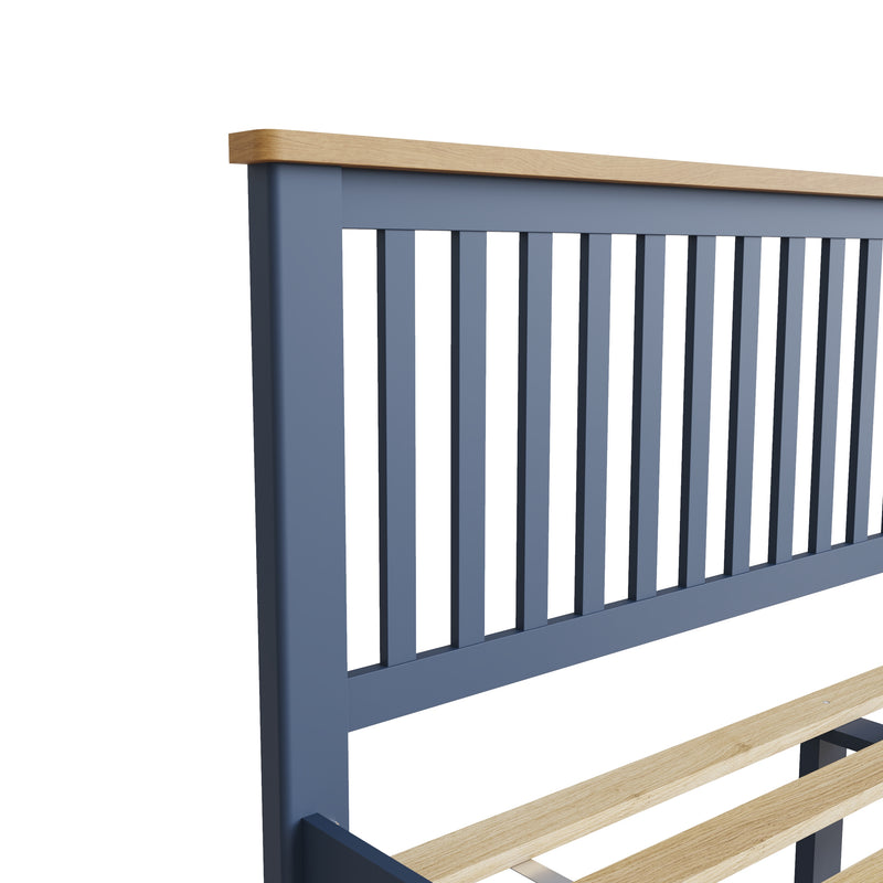 Aldeburgh Blue Bed 5' King