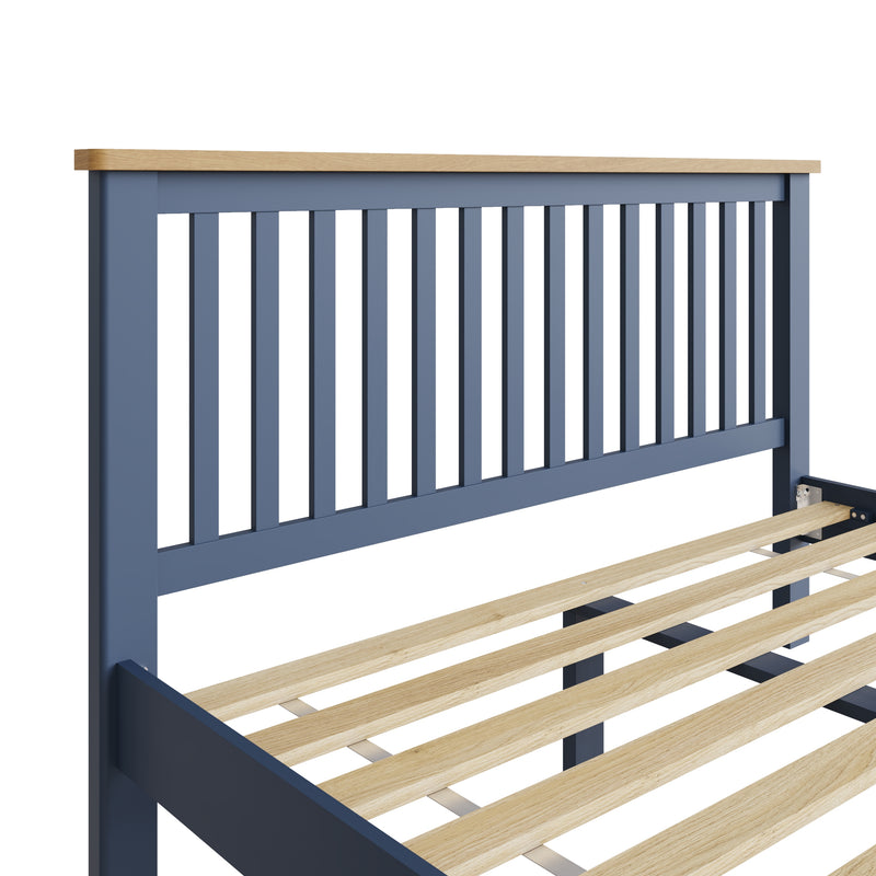 Aldeburgh Blue Bed 5' King