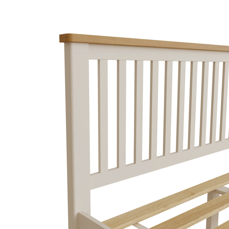 Beverley Dove Grey  Bed 5' King 168 x 211 x 105 cm