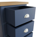 Aldeburgh Blue Chest of 5 Drawers - Narrow