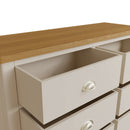 Beverley Dove Grey  Chest of 6 Drawers 115 x 40 x 78 cm