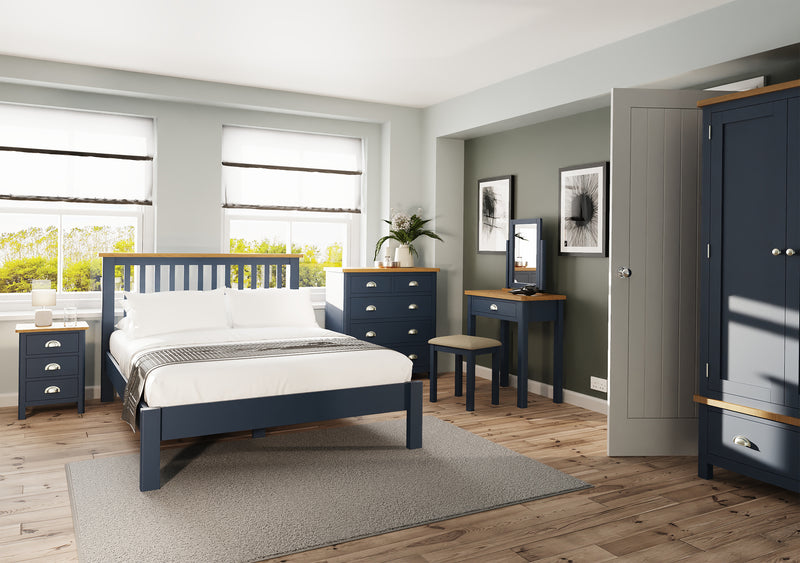 Aldeburgh Blue Bed 4'6" Double
