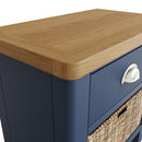 Aldeburgh Blue Cabinet 1 Drawer 1 Basket 50 x 30 x 50 cm