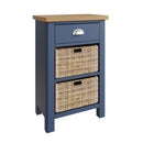 Aldeburgh Blue Cabinet 1 Drawer 2 Basket 50 x 30 x 75 cm