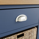 Aldeburgh Blue Cabinet 1 Drawer 2 Basket 50 x 30 x 75 cm