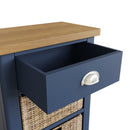 Aldeburgh Blue Cabinet 1 Drawer 2 Basket 50 x 30 x 75 cm