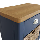 Aldeburgh Blue Cabinet 1 Drawer 2 Basket 50 x 30 x 75 cm